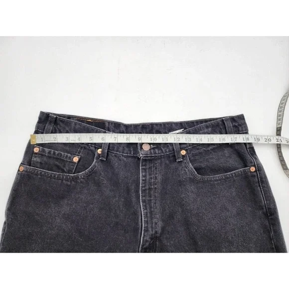 Levi's Men's 550 90s Relaxed Fit Black 00550-0260 38x32 Vintage Red Tag